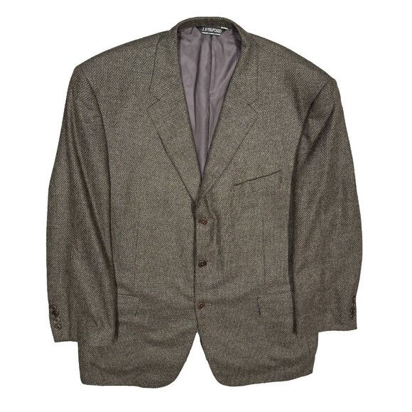 Samuelsohn Wool Cashmere Blazer Textured Brown Sport Coat Canada 48 R - Picture 1 of 8